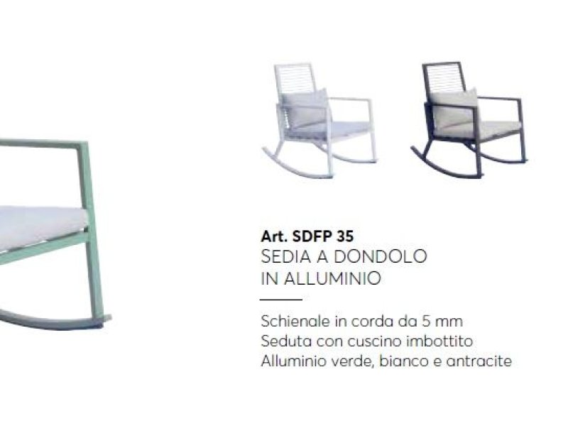Greenwood Poltrona a Dondolo Verde