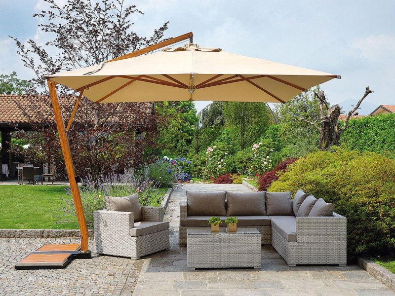 Greenwood Ombrellone palo laterale 3,5X3,5