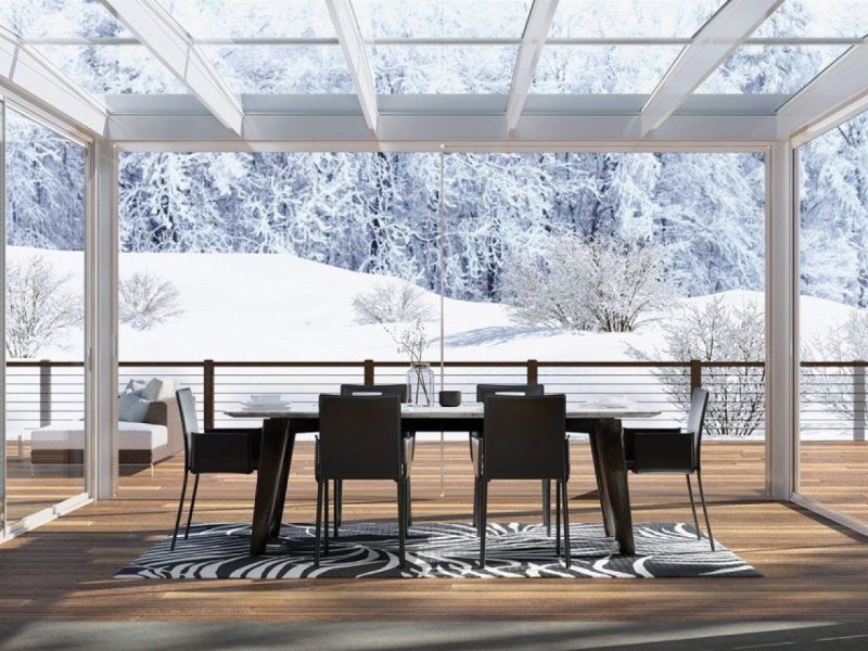 Sunroom Copertura Vetrata Puro Taglio Freddo