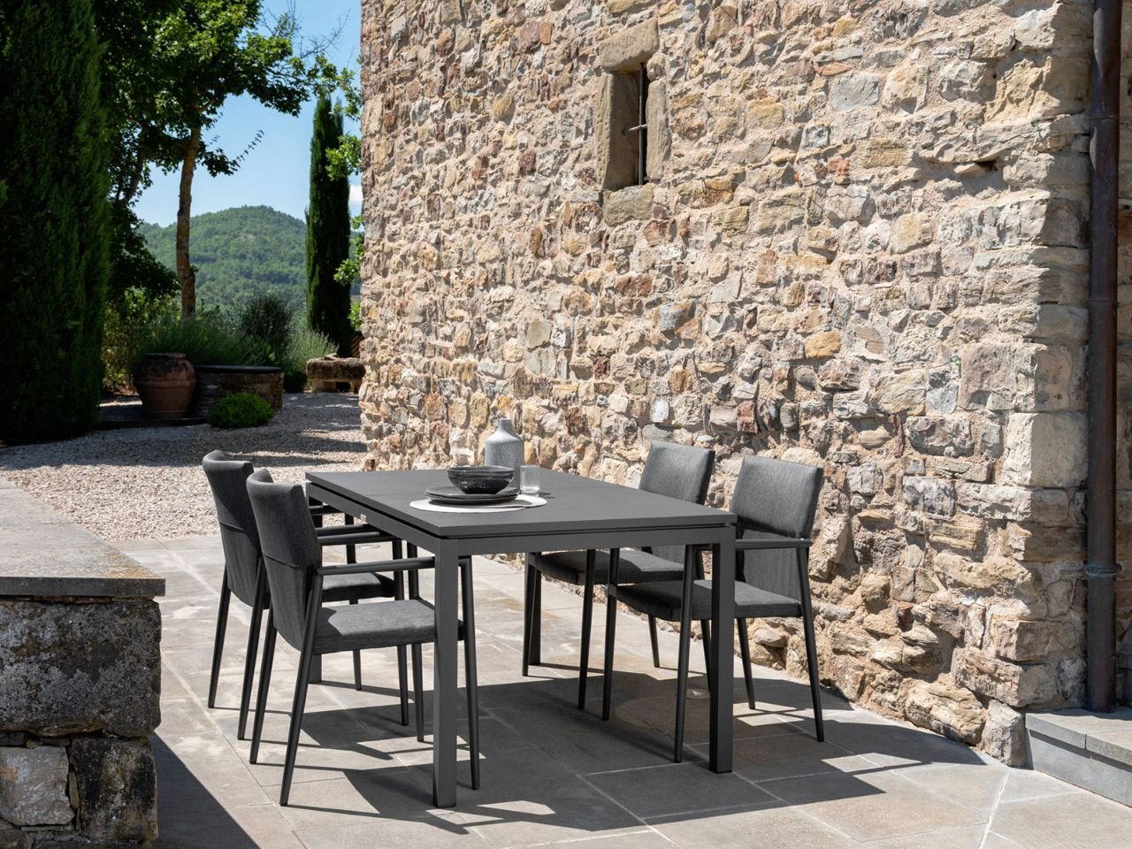 Tavolo Adam con 6 sedie Trill - v1