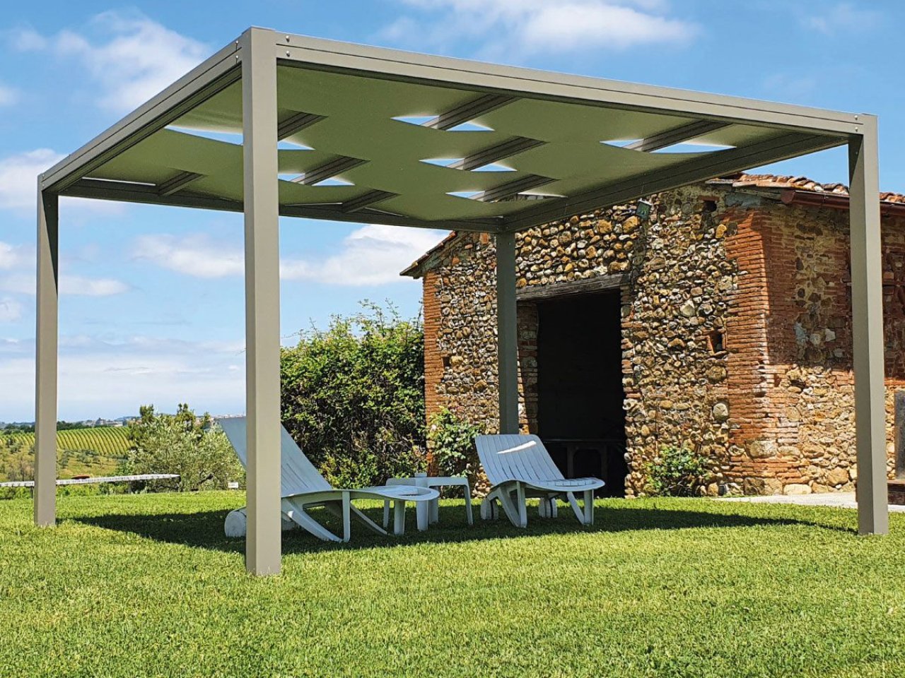 Pergola Teli Kube  Stile Omphalos Pinerolo