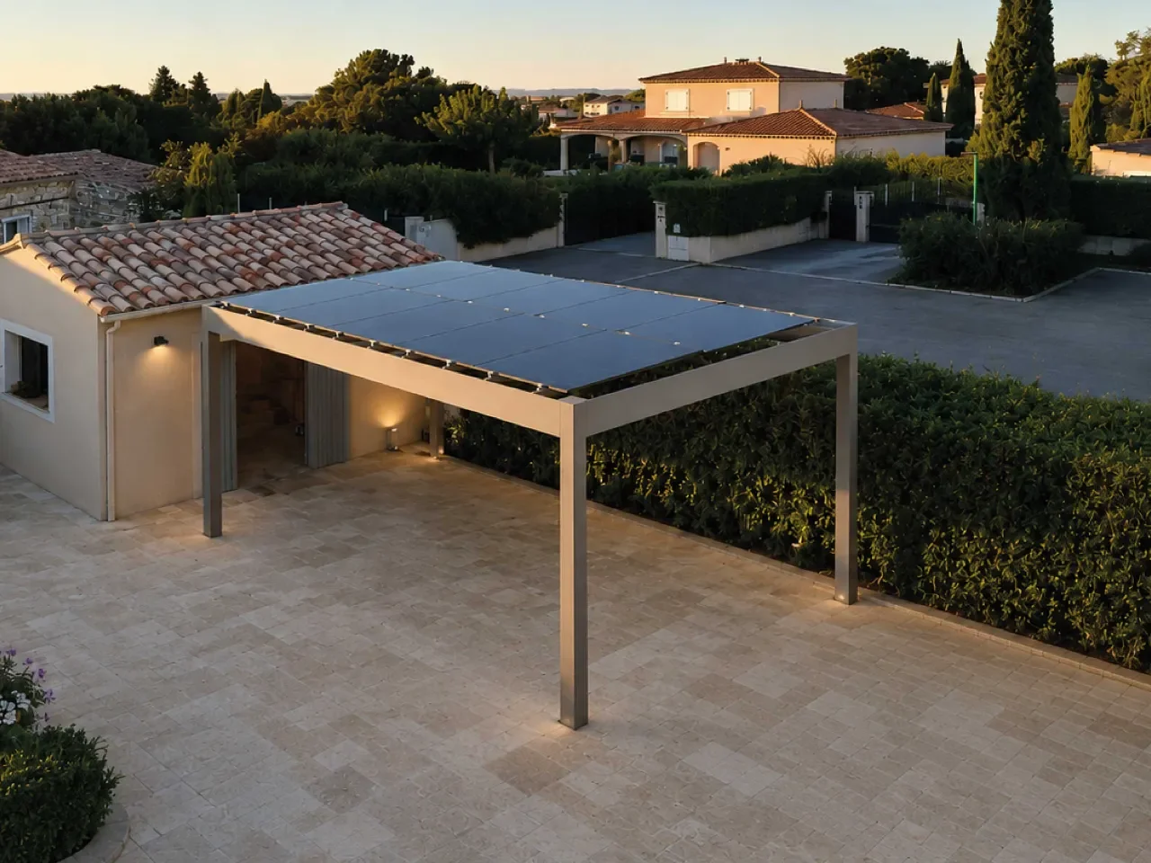 Pergola fotovoltaica Naked